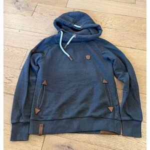 Naketano "Brave New Word" Hoodie Charcoal Grey Size L
